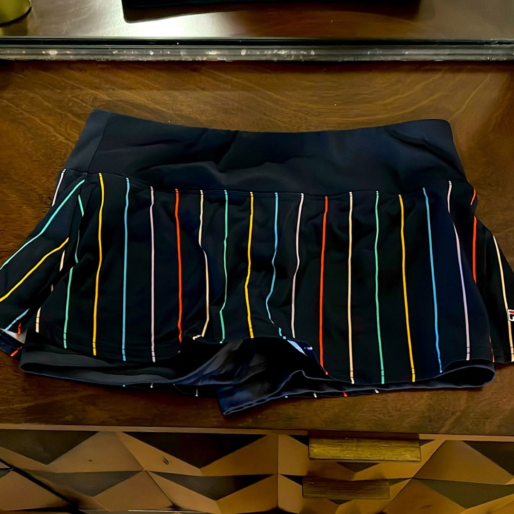 FILA Navy striped tennis skirt